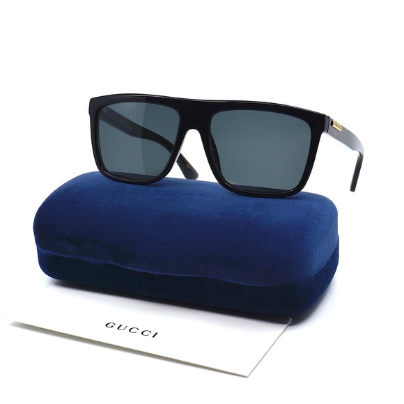 NEW GUCCI GG0748S 001 BLACK GREY AUTHENTIC SUNGLASSES - Picture 11 of 12